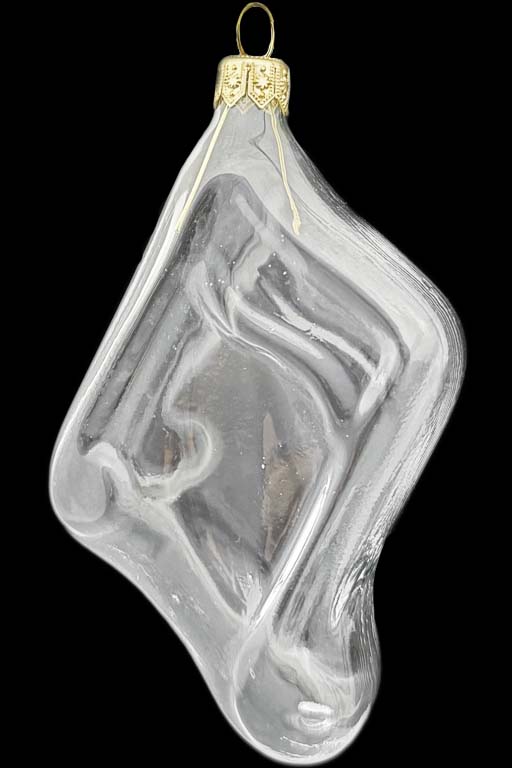 Стеклянная елочная игрушка Заготовка Шестнадцатая нота 11,5 см 161518300